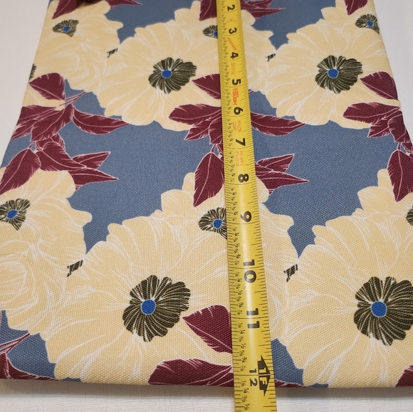 Rachel Pally Blue and Cream Floral Cosmetic Bag - Picture 7 of 9